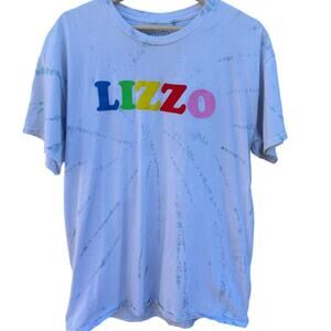 Lizzo Ur Special rainbow colored tie dye Puff Letters shirt Size Large